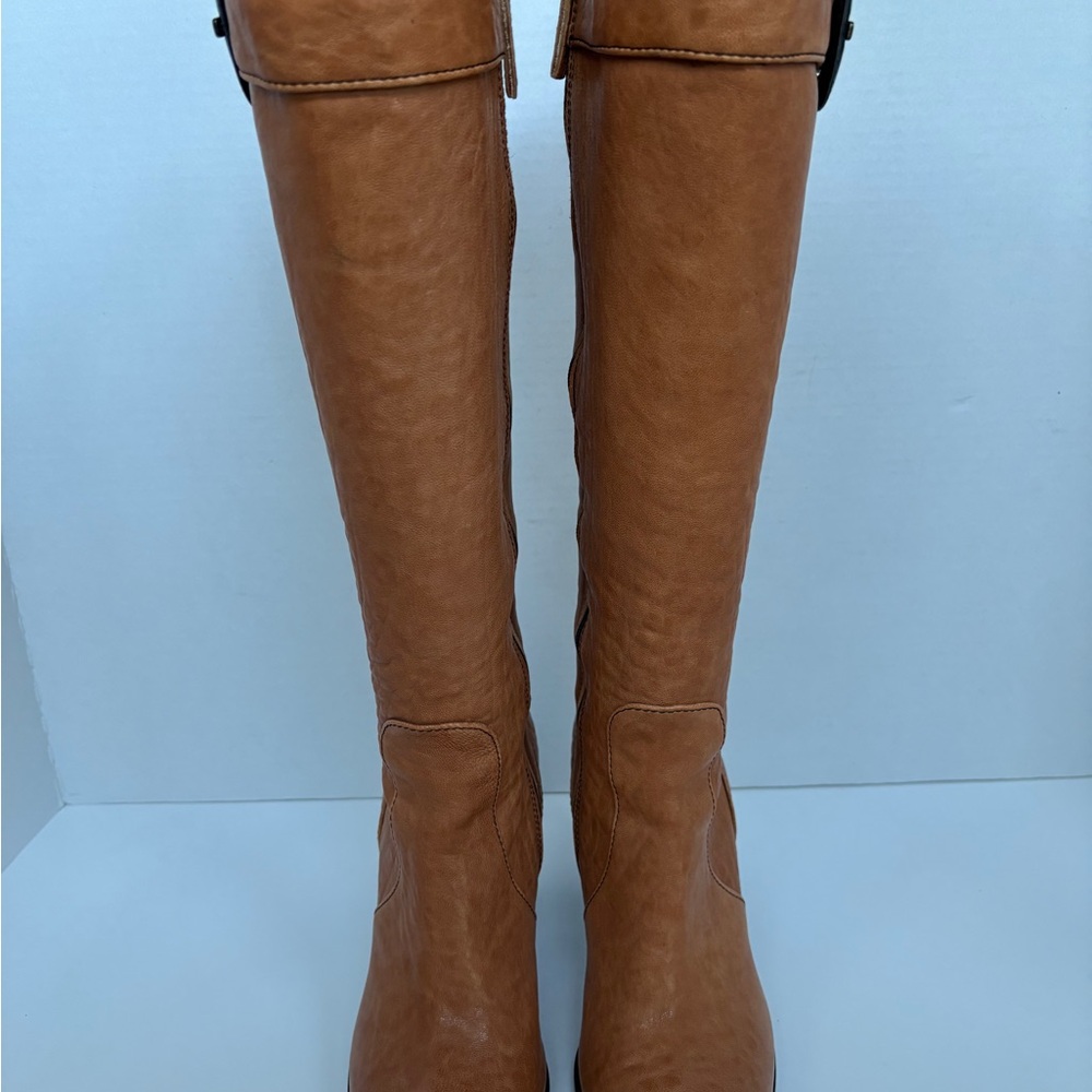 Fendi B-Buckle Tall Leather Boots | Tan | New Without Tags|35|Gorgeous Leather - Picture 11 of 12